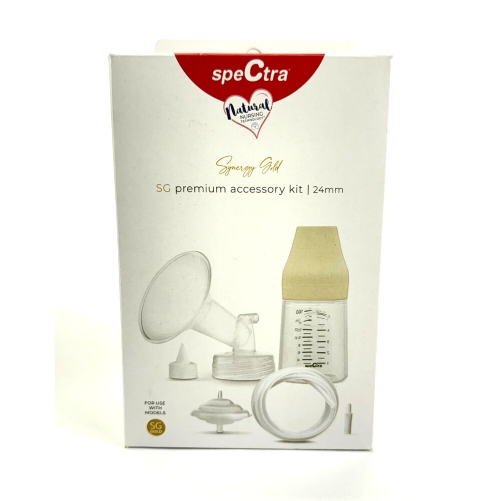 NEW SEALED BAG Spectra Premium Breast Pump Accessory Kit with Baby Bottles 24mm